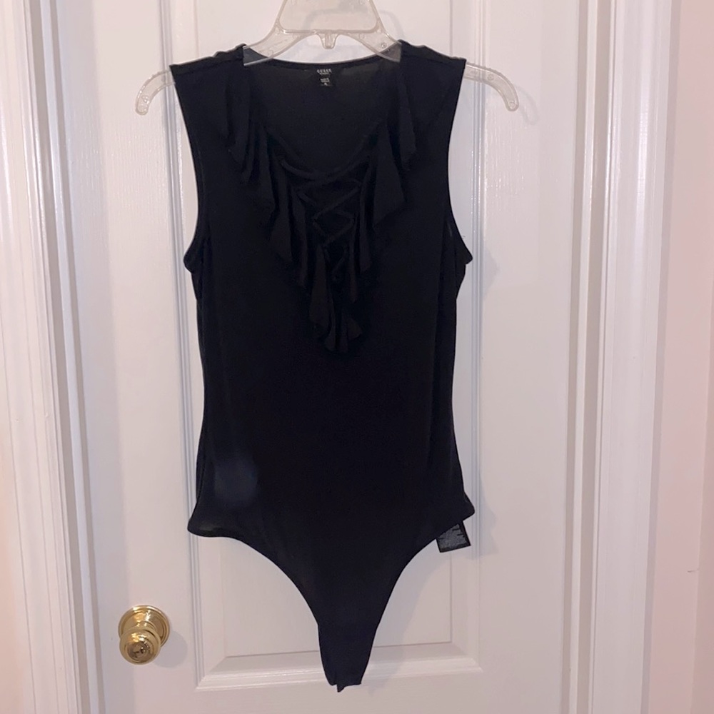 Guess Bodysuit Sz M Black New w/out Tags